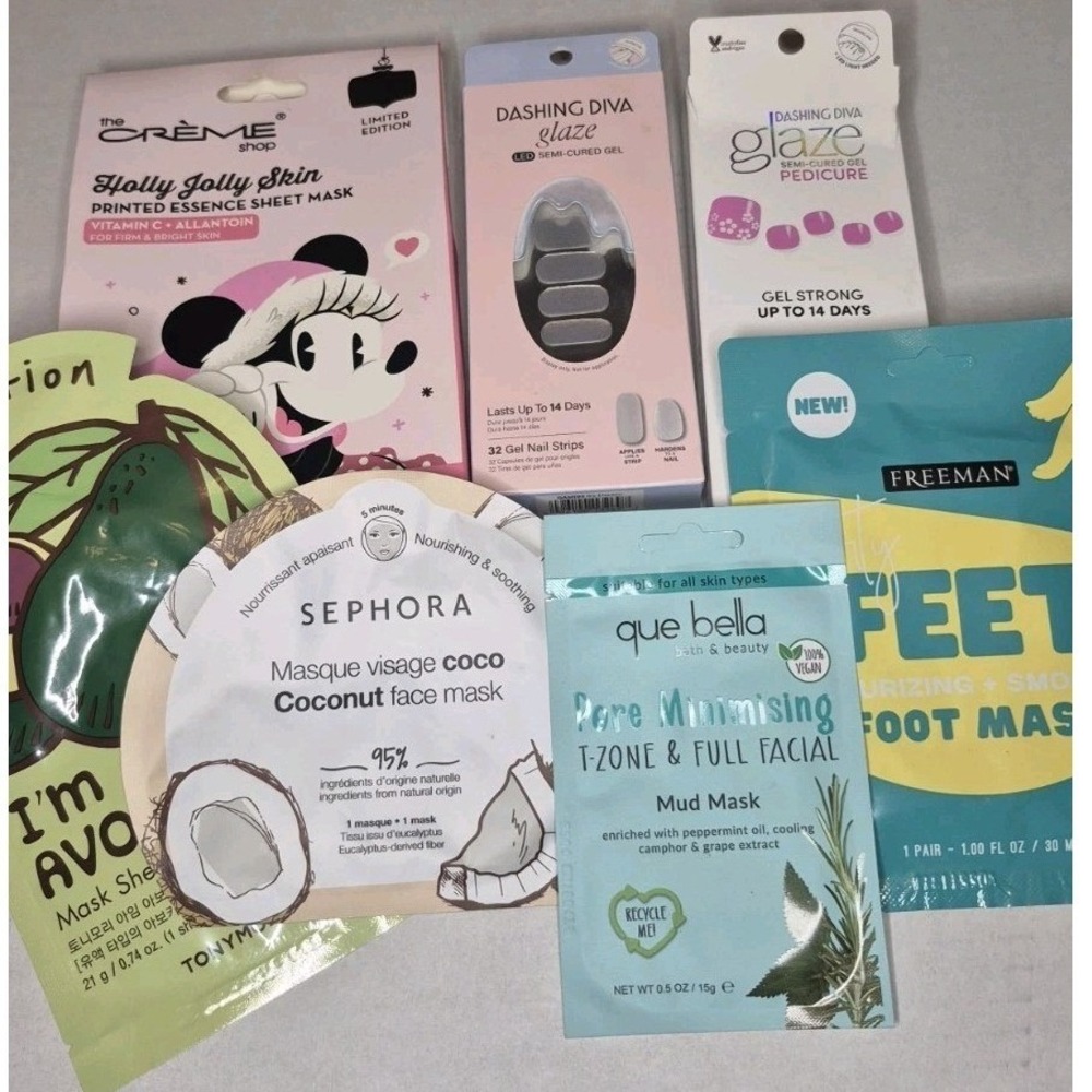 Mixed Brand Skincare & Nail Set 7pc Spa Bundle Dashing Diva Sephora TonyMoly New